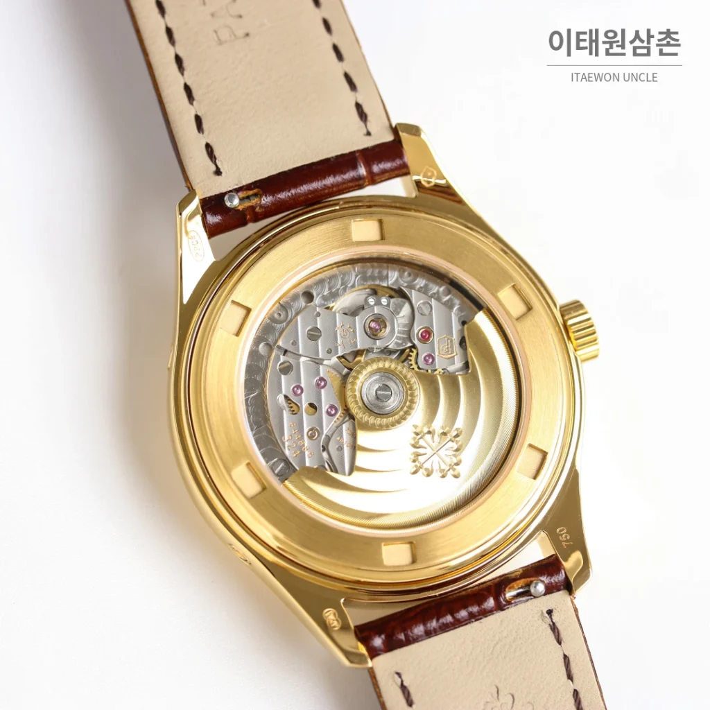 파텍필립 컴플리케이션 애뉴얼 캘린더 문페이즈 오토매틱 39mm 5146/5147 네이비 다이얼 네이비 가죽 스트랩