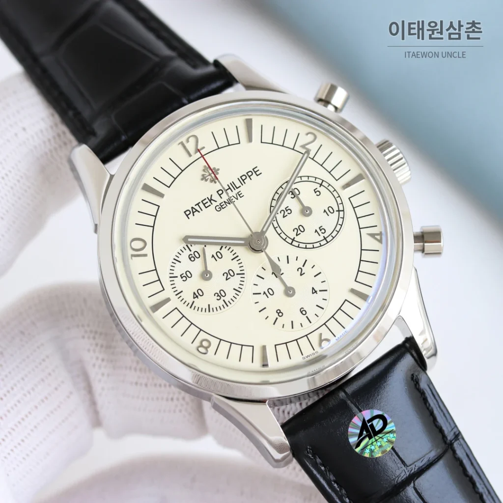 파텍필립 복잡기능 크로노그래프 크로노그래프 오토매틱 41mm 블루