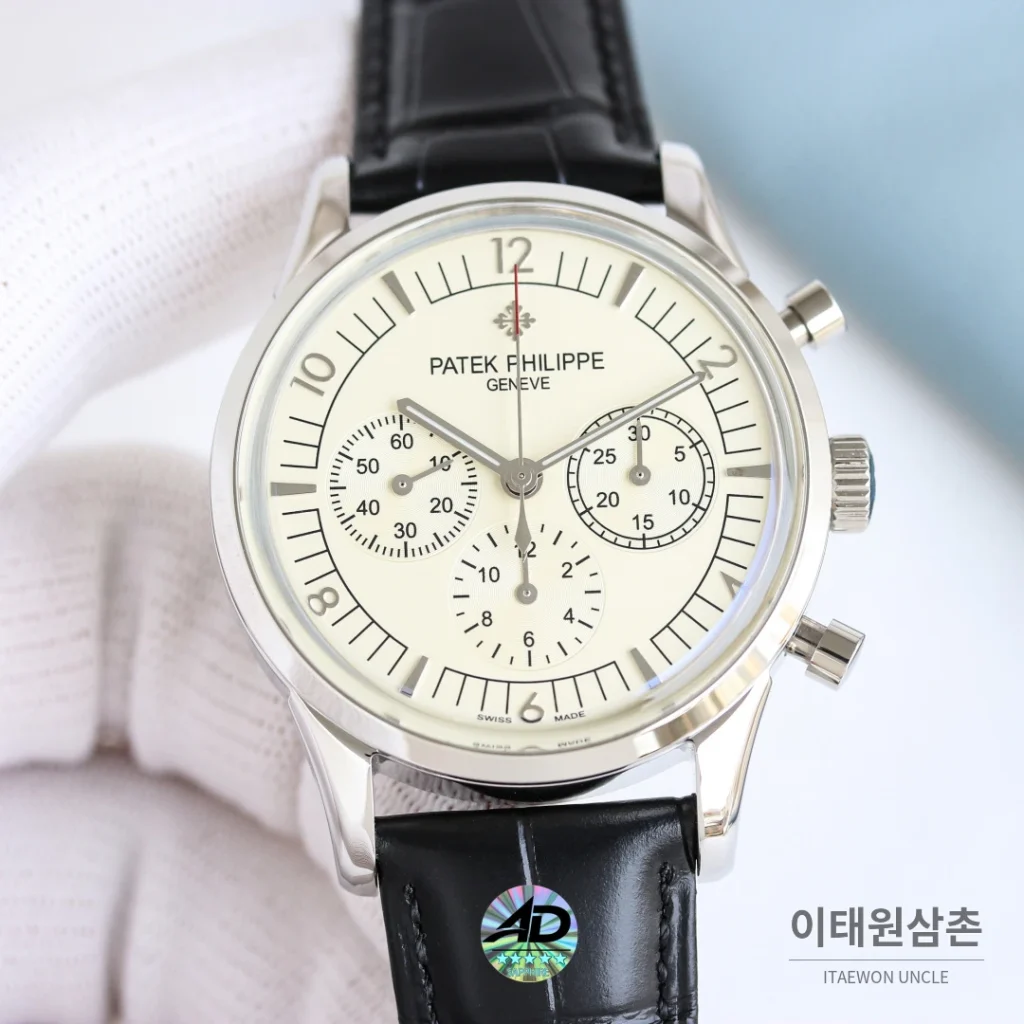 파텍필립 복잡기능 크로노그래프 크로노그래프 오토매틱 41mm 블루