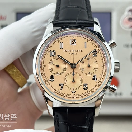 파텍필립 컴플리케이션 살몬다이얼 트리플 카운터 크로노그래프 오토매틱 42mm 파텍필립 컴플리케이션 살몬다이얼 트리플 카운터 크로노그래프 오토매틱 42mm