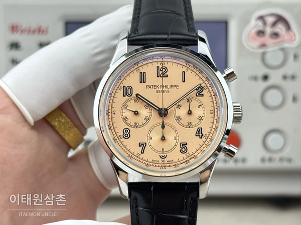 파텍필립 컴플리케이션 살몬다이얼 트리플 카운터 크로노그래프 오토매틱 42mm 파텍필립 컴플리케이션 살몬다이얼 트리플 카운터 크로노그래프 오토매틱 42mm