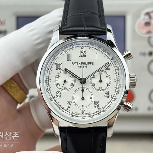 파텍필립 컴플리케이션 실버다이얼 트리플 카운터 크로노그래프 오토매틱 42mm 파텍필립 컴플리케이션 실버다이얼 트리플 카운터 크로노그래프 오토매틱 42mm