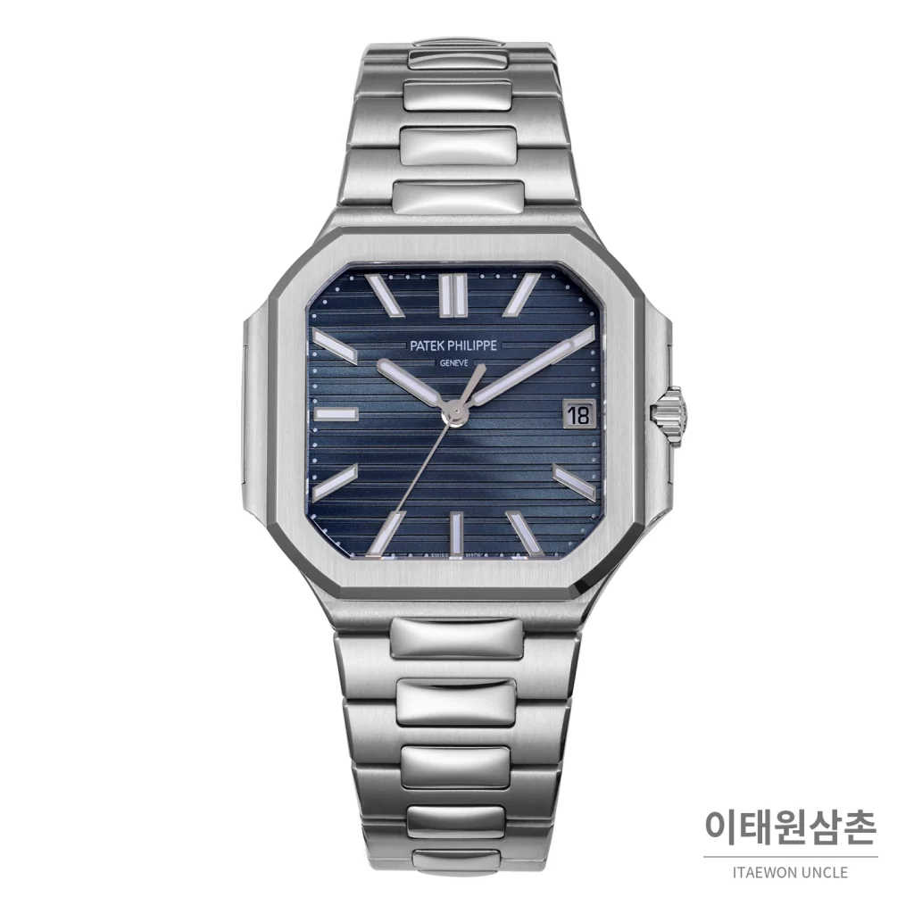 파텍필립 큐비터스 스틸 블루다이얼 오토매틱 40mm
