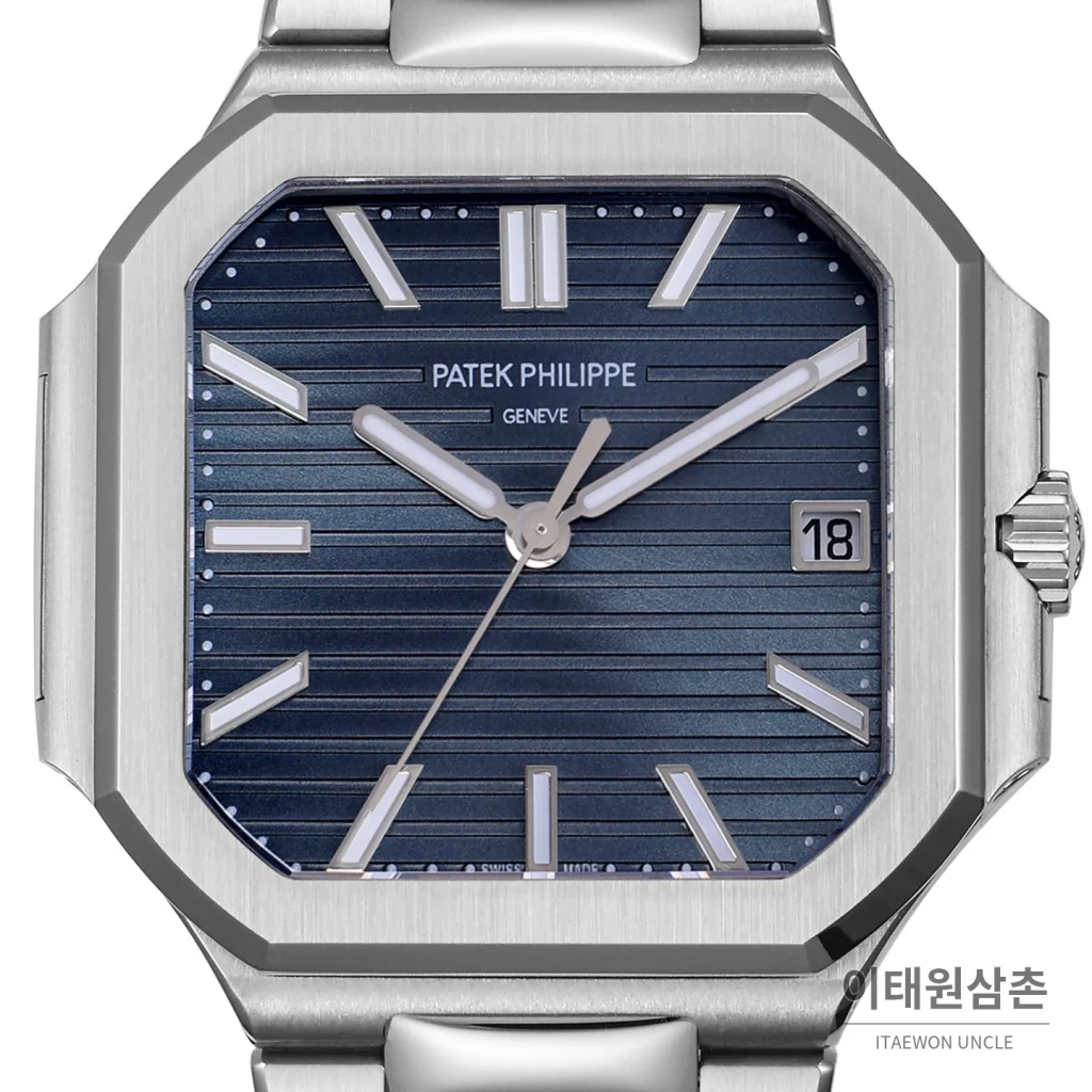 파텍필립 큐비터스 스틸 블루다이얼 오토매틱 40mm