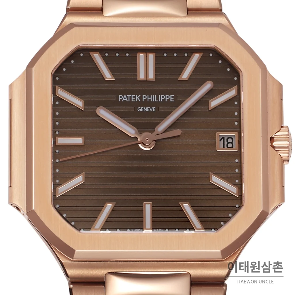 파텍필립 큐비터스 스틸 브라운다이얼 오토매틱 40mm