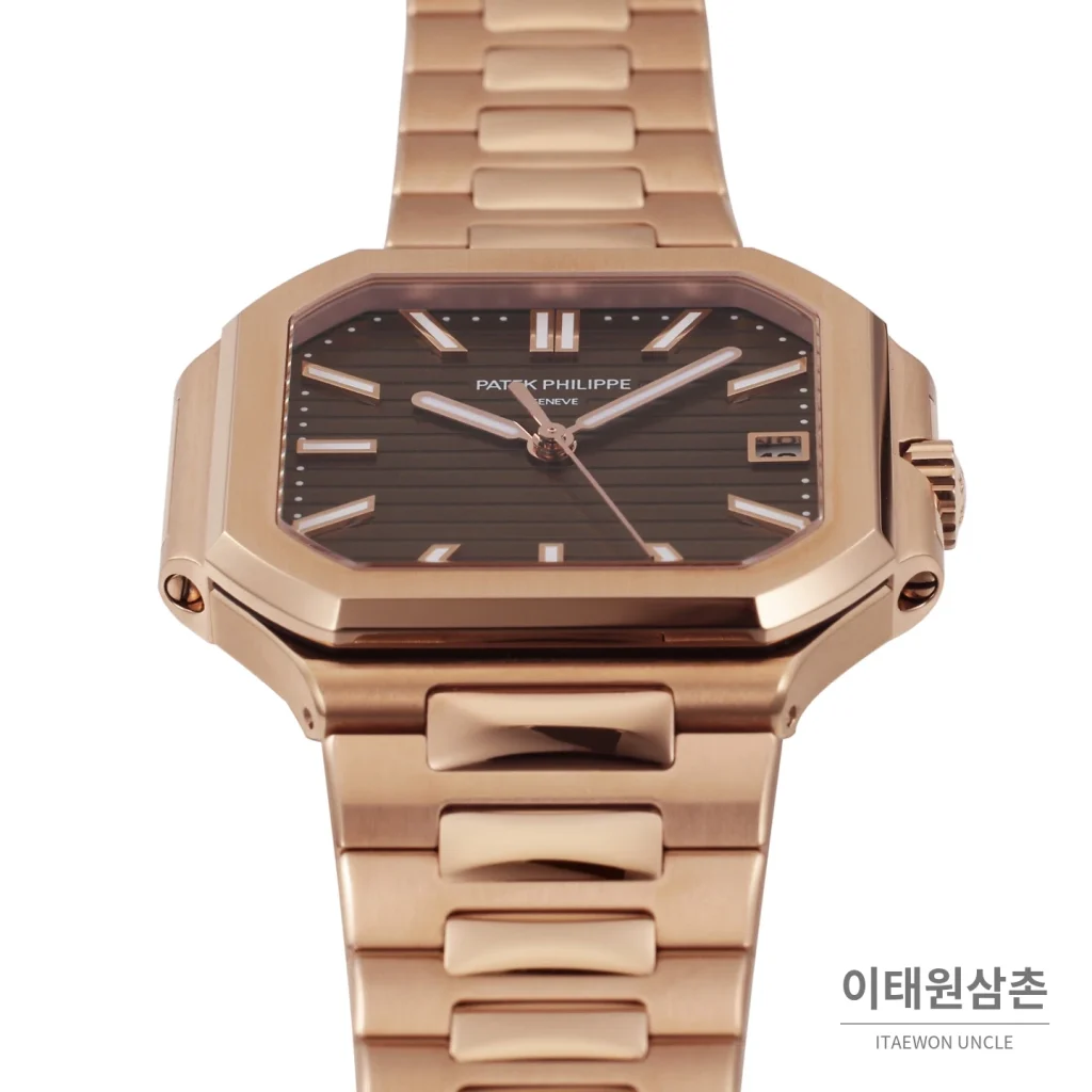 파텍필립 큐비터스 스틸 브라운다이얼 오토매틱 40mm