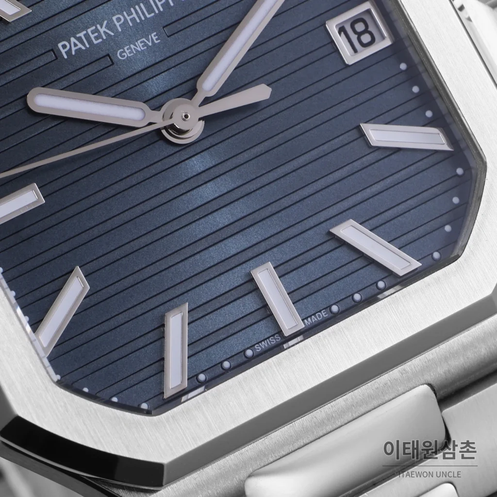 파텍필립 큐비터스 스틸 블루다이얼 오토매틱 40mm