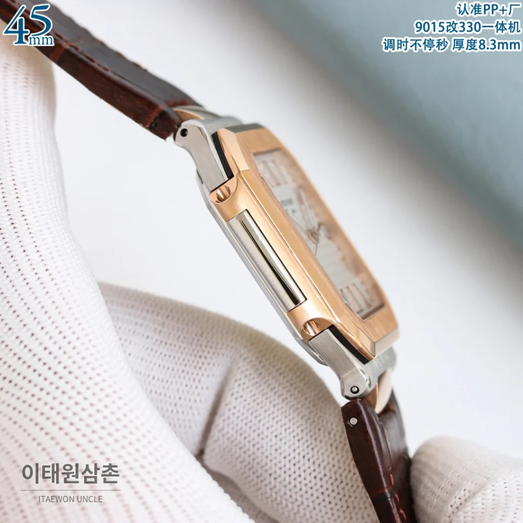 파텍필립 큐비터스 스틸 블루다이얼 브레이슬릿 오토매틱 45mm