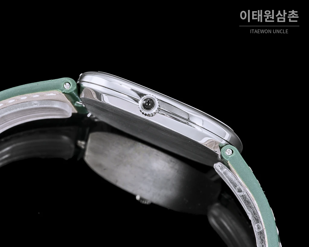 파텍필립 골든 엘립스 카프스킨 밴드 그린다이얼 오토매틱 39.5mm