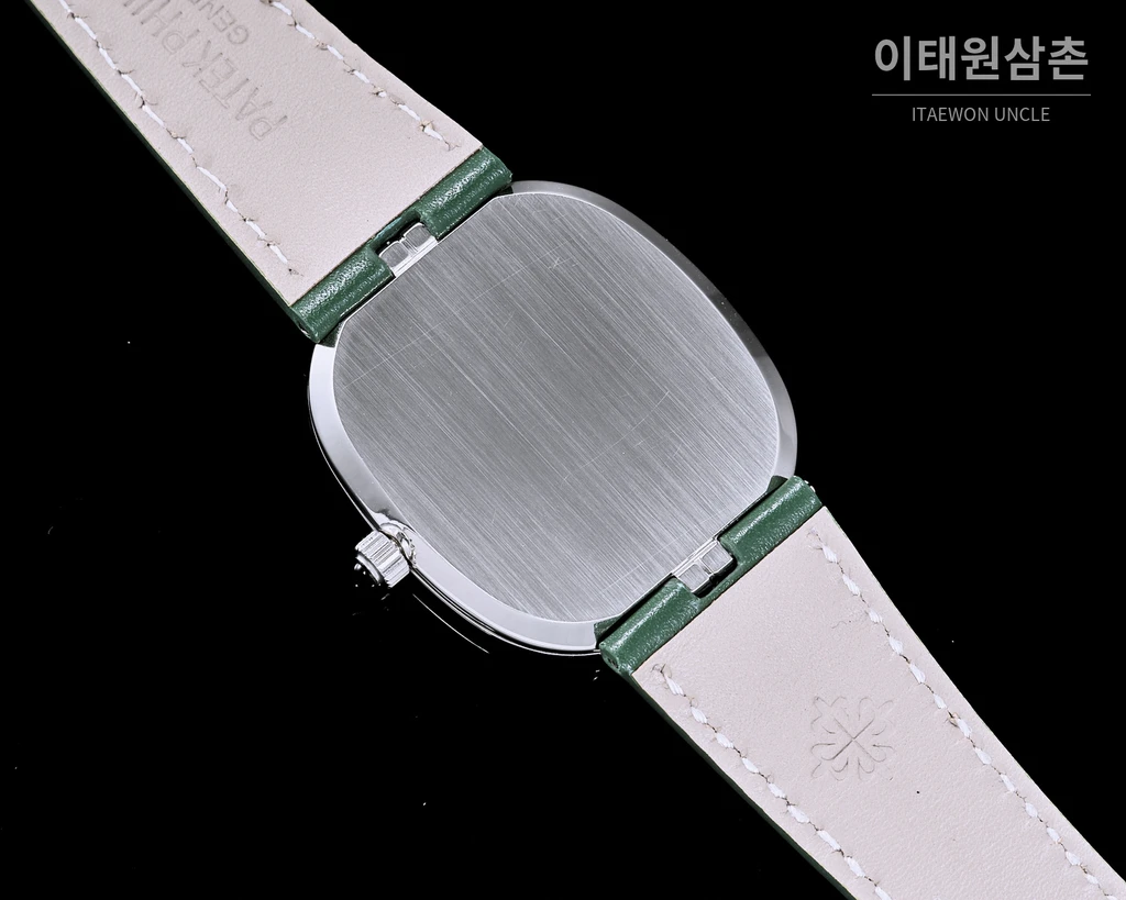 파텍필립 골든 엘립스 카프스킨 밴드 그린다이얼 오토매틱 39.5mm