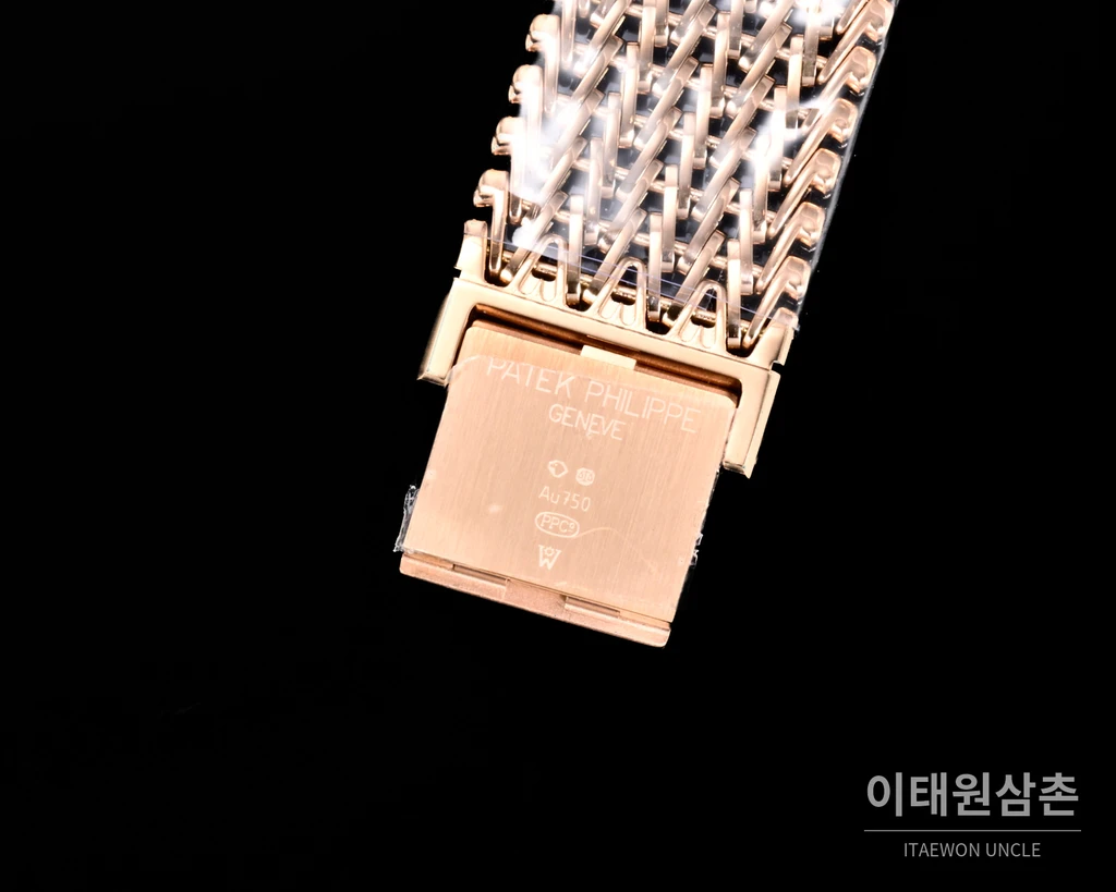 파텍필립 골든 엘립스 체인 브레이슬릿 블랙다이얼 오토매틱 39.5mm