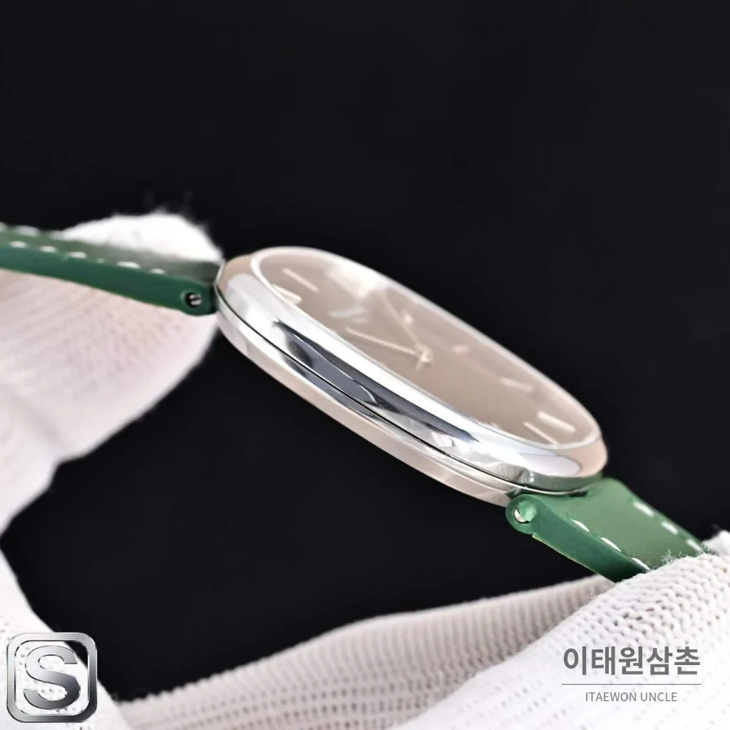 파텍필립 골든 엘립스 로즈골드 그린다이얼 오토매틱 39.5mm 5738/1R-001 그린 가죽 스트랩
