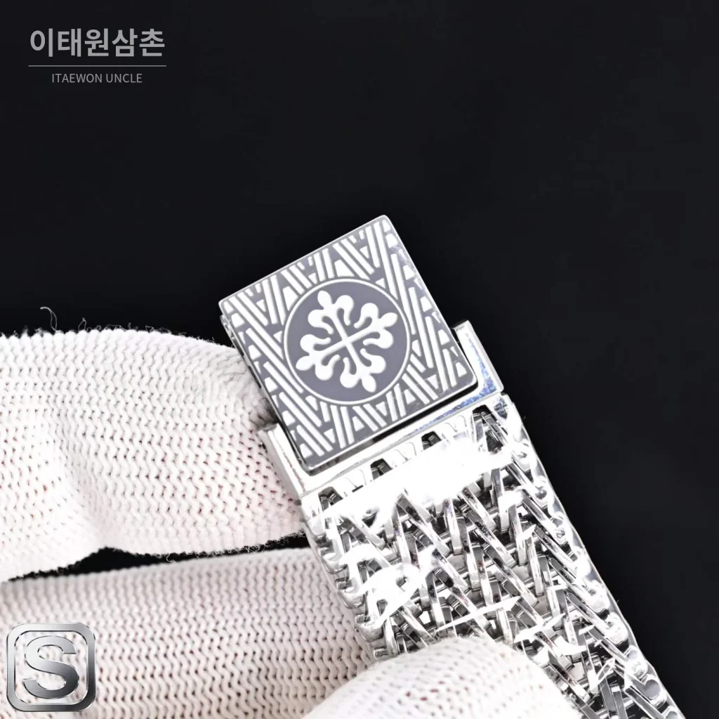파텍필립 골든 엘립스 로즈골드 그린다이얼 오토매틱 39.5mm 5738/1R-001 스틸 브레이슬릿