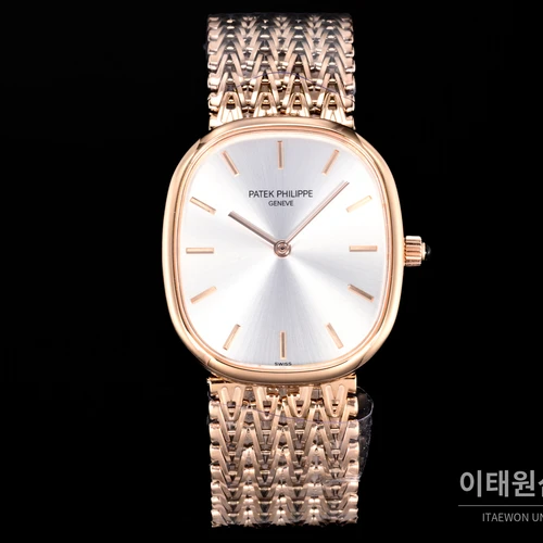 파텍필립 골든 엘립스 로즈골드 톤 베젤 화이트다이얼 오토매틱 39.5mm 파텍필립 골든 엘립스 로즈골드 톤 베젤 화이트다이얼 오토매틱 39.5mm