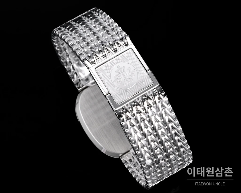 파텍필립 골든 엘립스 실버 톤 베젤 블랙다이얼 오토매틱 39.5mm