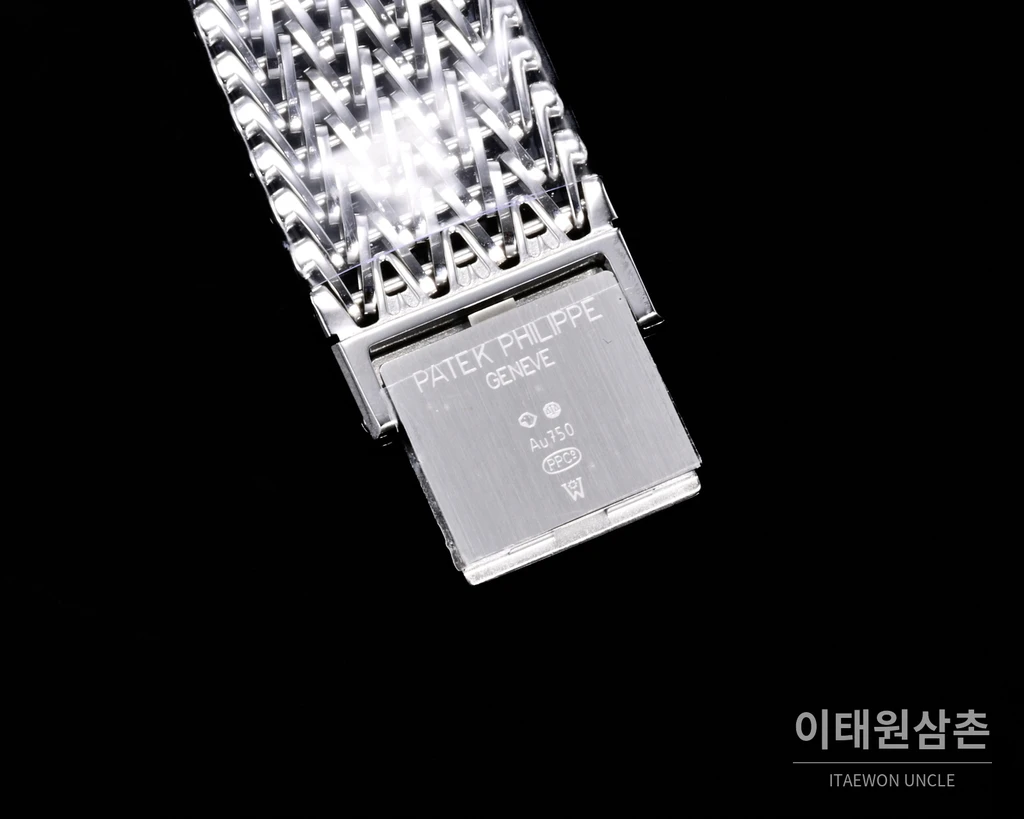 파텍필립 골든 엘립스 실버 톤 베젤 블랙다이얼 오토매틱 39.5mm