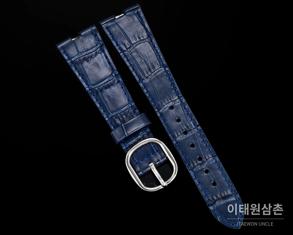 파텍필립 골든 엘립스 실버 톤 베젤 블루다이얼 오토매틱 39.5mm