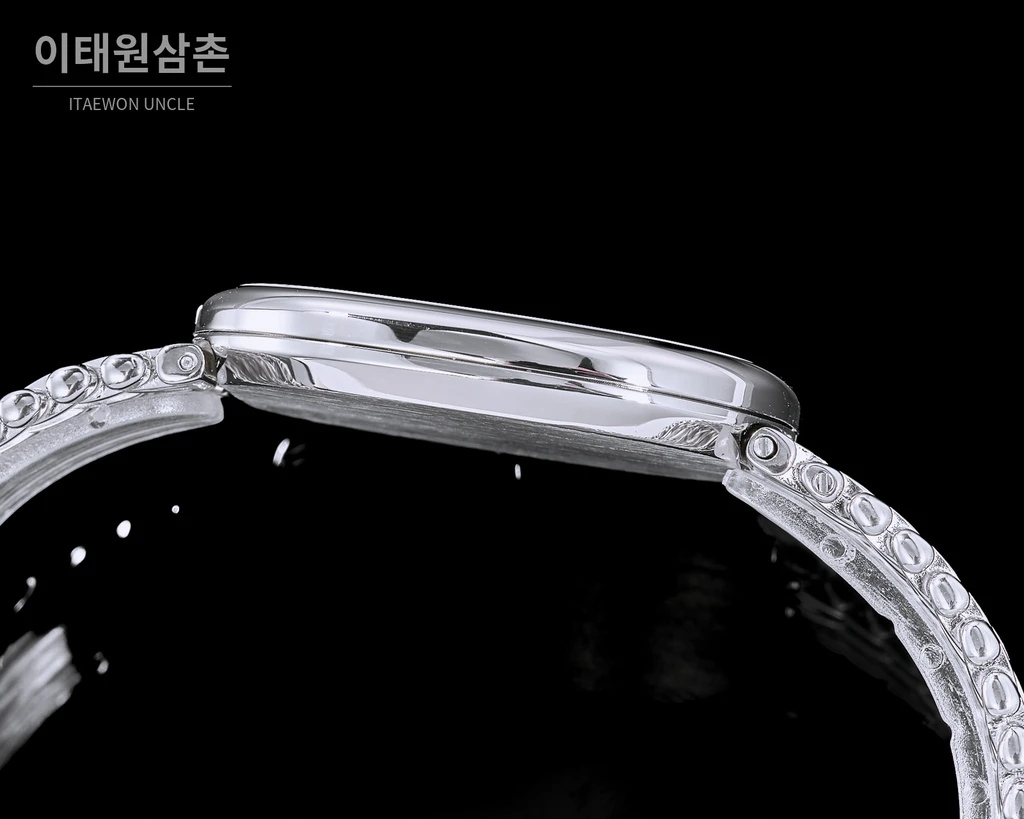 파텍필립 골든 엘립스 실버 톤 베젤 그린다이얼 오토매틱 39.5mm
