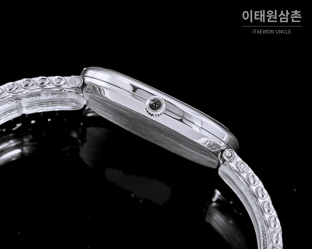 파텍필립 골든 엘립스 실버 톤 베젤 그린다이얼 오토매틱 39.5mm