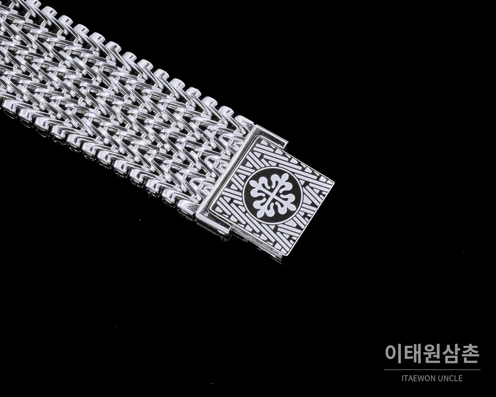 파텍필립 골든 엘립스 실버 톤 베젤 그린다이얼 오토매틱 39.5mm