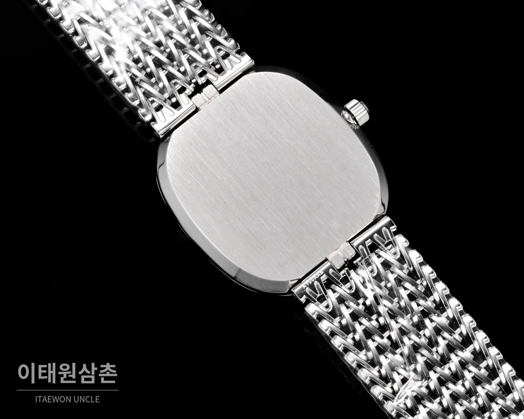 파텍필립 골든 엘립스 실버 톤 베젤 화이트다이얼 오토매틱 39.5mm
