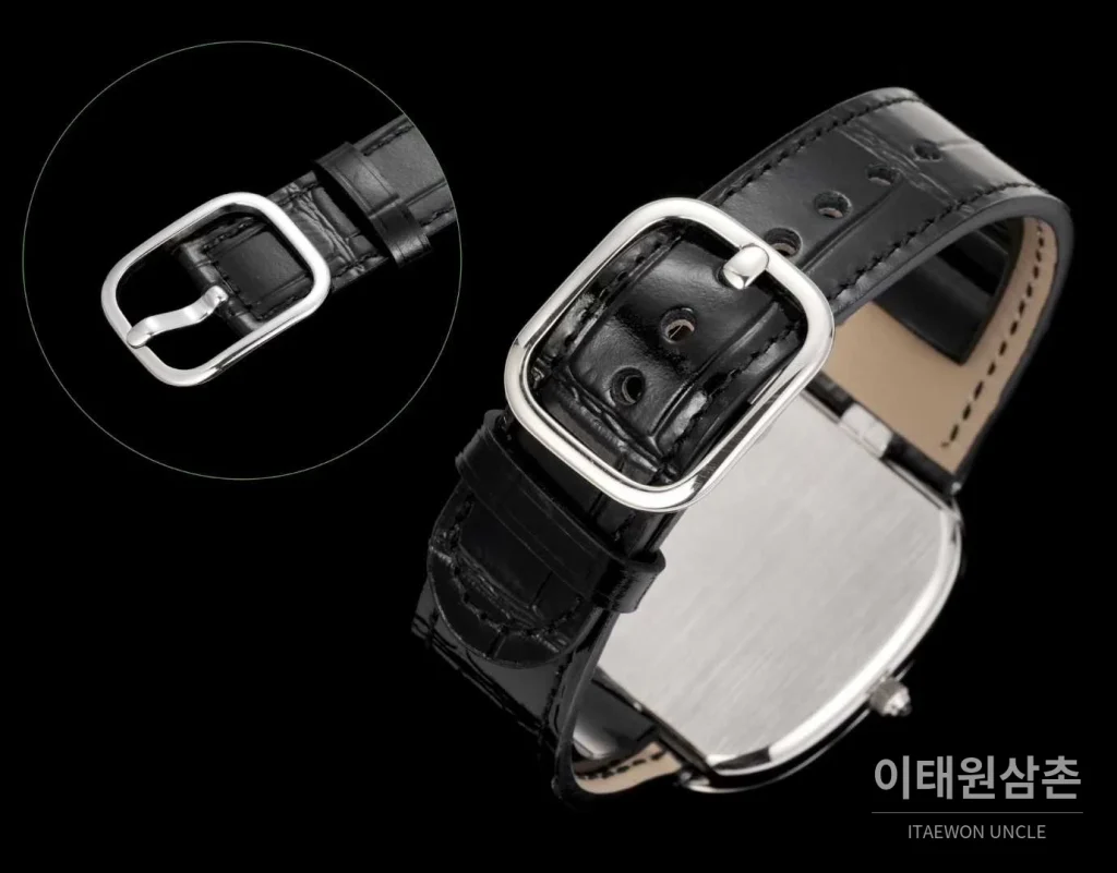 파텍필립 골든 엘립스 화이트골드 블랙에나멜 다이얼 슬림 오토매틱