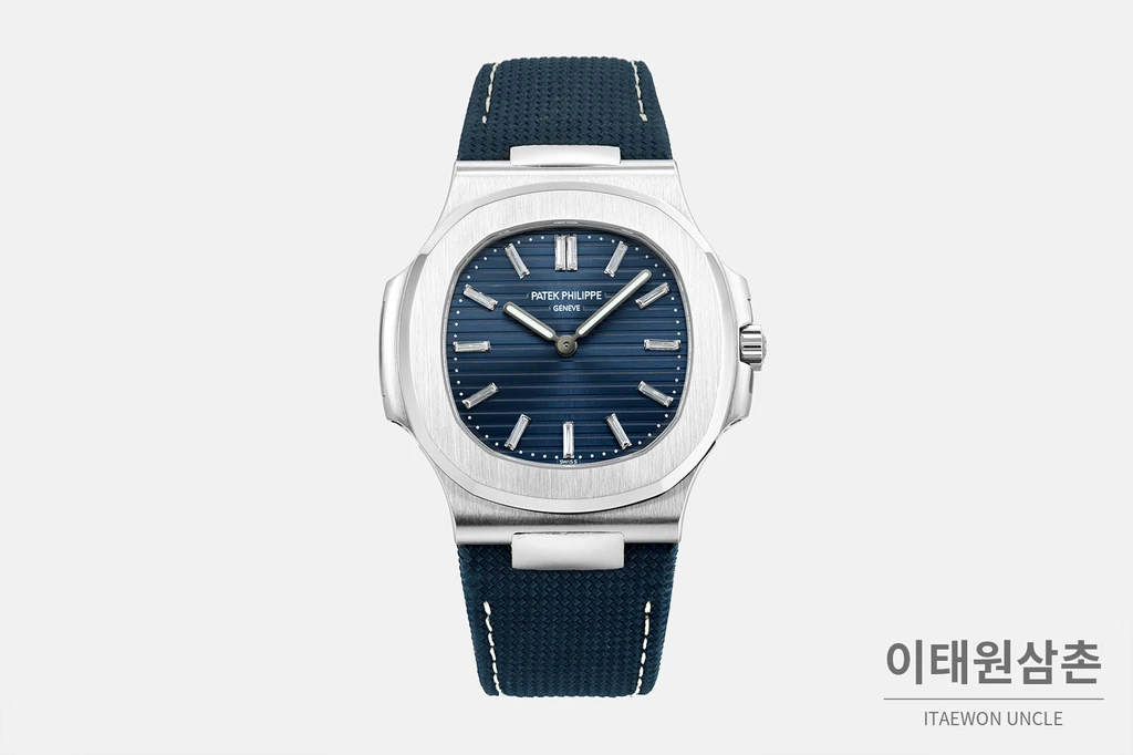 파텍필립 노틸러스 50주년 블루 다이얼 오토매틱 41mm 5810G-001