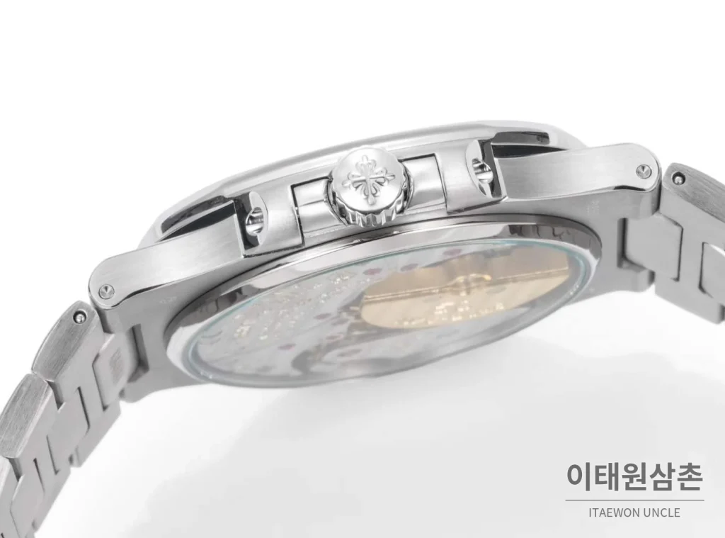 파텍필립 노틸러스 50주년 블루 그라데이션 초박형 오토매틱 38mm