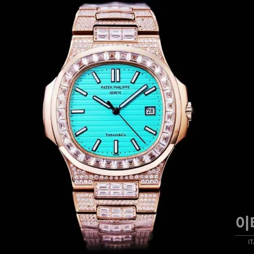 파텍필립 노틸러스 5711 풀다이아 파베 다이얼 오토매틱 40mm 실버 (13) 파텍필립 노틸러스 5711 풀다이아 파베 다이얼 오토매틱 40mm 실버 로즈골드 브레이슬릿 로즈골드 베젤