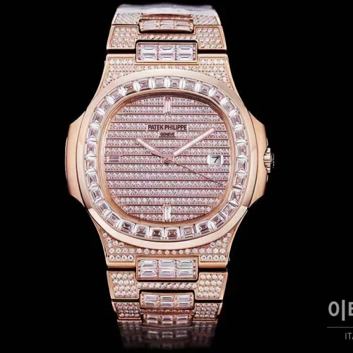 파텍필립 노틸러스 5711 풀다이아 파베 다이얼 오토매틱 40mm 실버 (14) 파텍필립 노틸러스 5711 풀다이아 파베 다이얼 오토매틱 40mm 실버 로즈골드 브레이슬릿 로즈골드 케이스