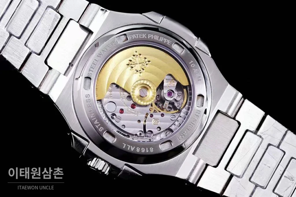 파텍필립 노틸러스 5711 풀다이아 파베 다이얼 오토매틱 40mm 실버 스틸 브레이슬릿 (2)