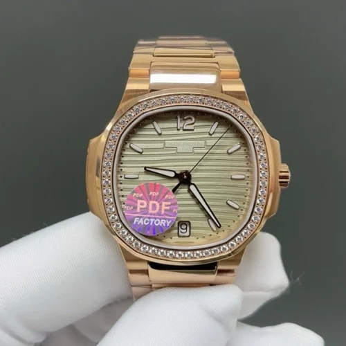 파텍필립 노틸러스 오토매틱 35.2mm 민트 다이얼 로즈골드 브레이슬릿