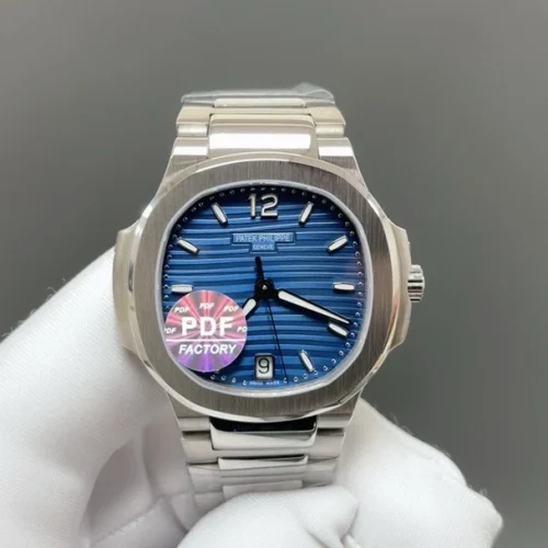 파텍필립 노틸러스 오토매틱 35.2mm 블루 다이얼 스틸 브레이슬릿