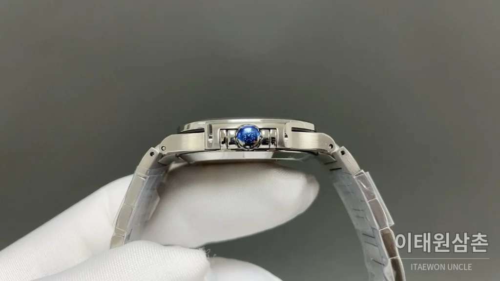 파텍필립 노틸러스 오토매틱 35.2mm 블루 다이얼 스틸 브레이슬릿