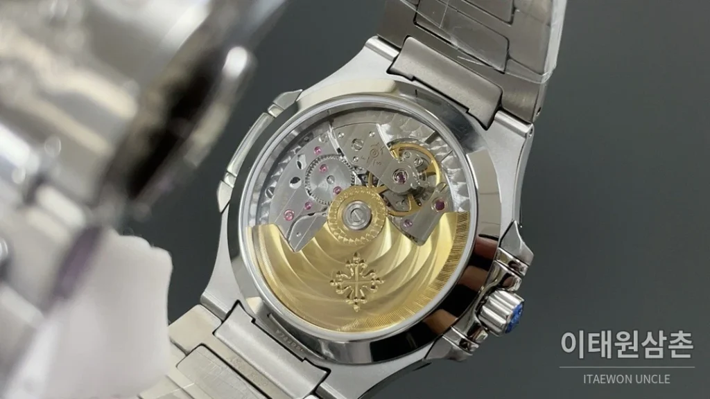 파텍필립 노틸러스 오토매틱 35.2mm 그레이 다이얼 스틸 브레이슬릿