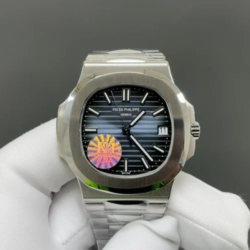 파텍필립 노틸러스 오토매틱 40mm 블랙 다이얼 스틸 브레이슬릿
