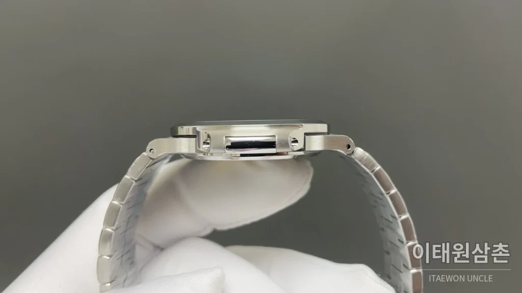 파텍필립 노틸러스 오토매틱 40mm 블랙 다이얼 스틸 브레이슬릿