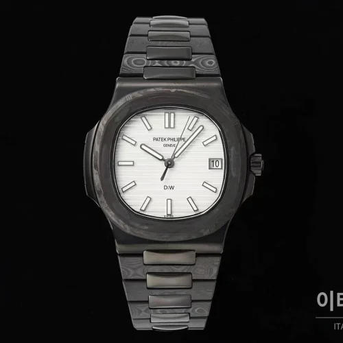 파텍필립 노틸러스 카본파이버 블랙다이얼 오토매틱 40mm 스틸 브레이슬릿