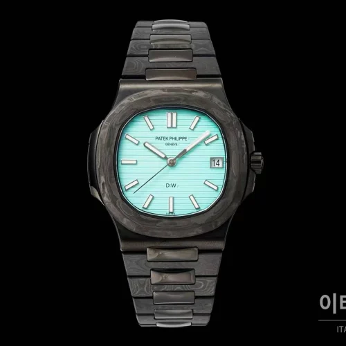 파텍필립 노틸러스 카본파이버 블랙다이얼 오토매틱 40mm 티타늄 브레이슬릿