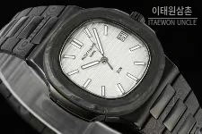 파텍필립 노틸러스 카본파이버 블랙다이얼 오토매틱 40mm 스틸 브레이슬릿