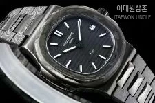파텍필립 노틸러스 카본파이버 블랙다이얼 오토매틱 40mm 스틸 브레이슬릿 (2)