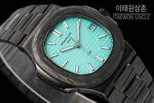 파텍필립 노틸러스 카본파이버 블랙다이얼 오토매틱 40mm 티타늄 브레이슬릿
