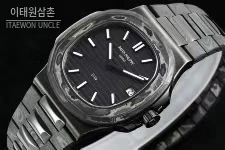 파텍필립 노틸러스 카본파이버 블랙다이얼 오토매틱 40mm 스틸 브레이슬릿 (2)