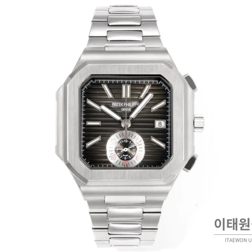 파텍필립 노틸러스 크로노그래프 오토매틱 44mm 블루 스틸 브레이슬릿 (4)