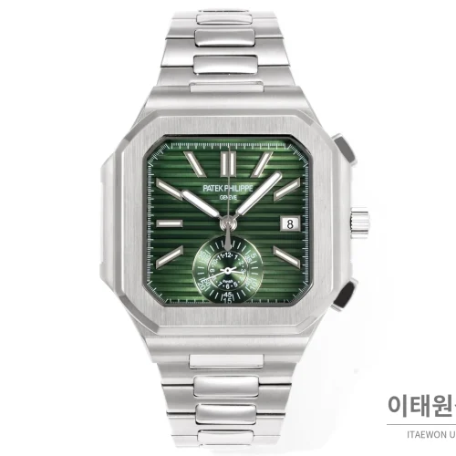 파텍필립 노틸러스 크로노그래프 오토매틱 44mm 블루 스틸 브레이슬릿 (6)