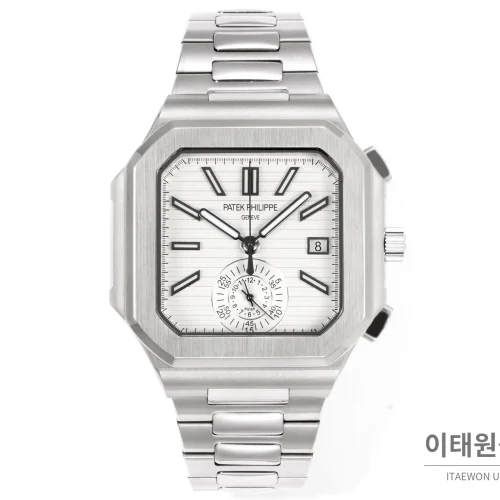 파텍필립 노틸러스 크로노그래프 오토매틱 44mm 블루 스틸 브레이슬릿 (7)