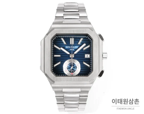 파텍필립 노틸러스 크로노그래프 오토매틱 44mm 블루 스틸 브레이슬릿 파텍필립 노틸러스 크로노그래프 오토매틱 44mm 블루 스틸 브레이슬릿