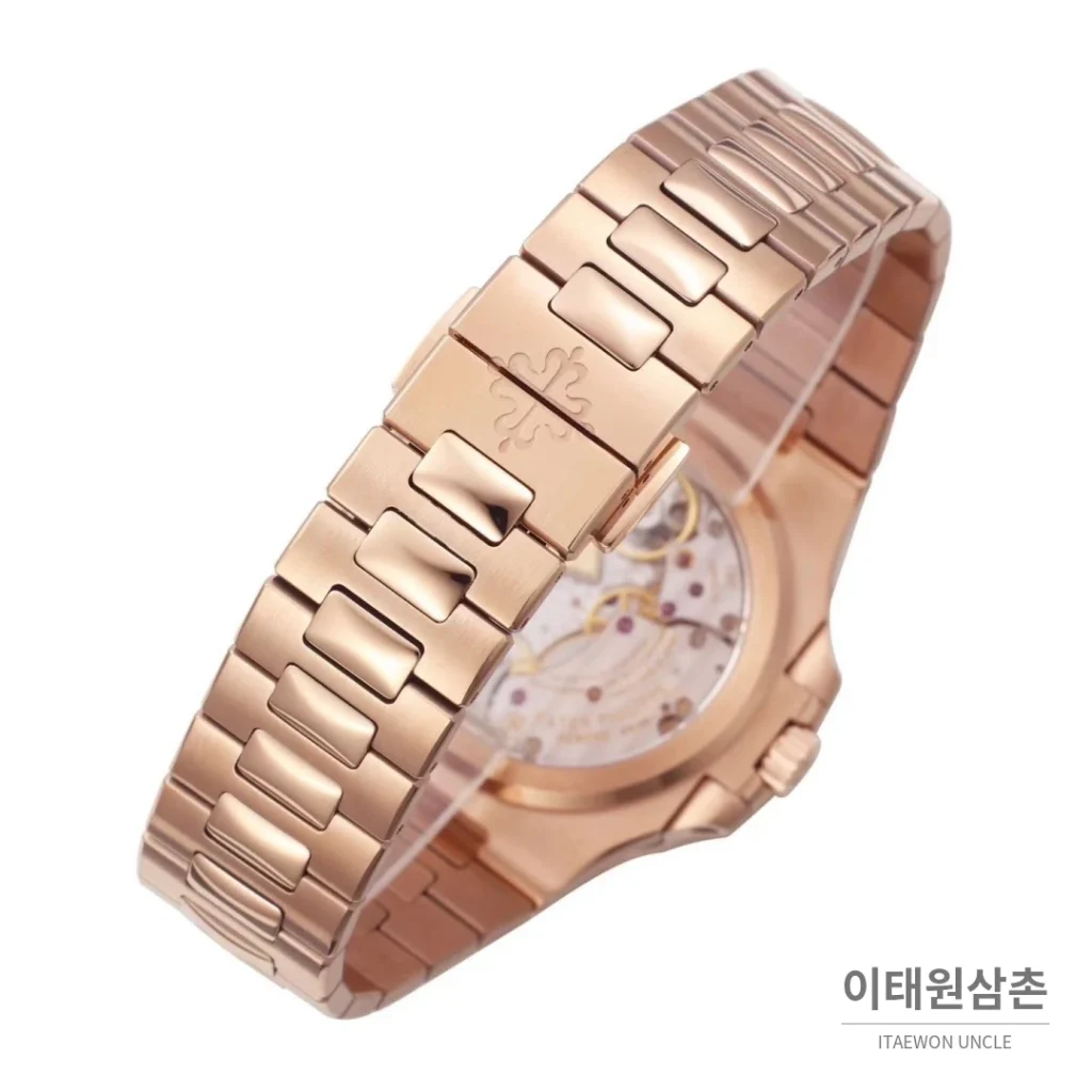 파텍필립 노틸러스 문페이즈 파워리저브 오토매틱 40mm 5712 브라운 다이얼