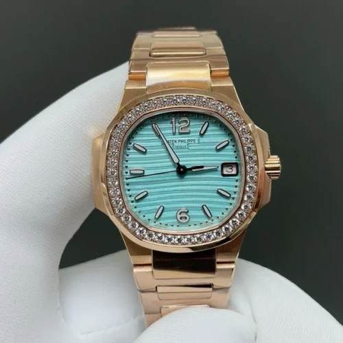 파텍필립 노틸러스 쿼츠 32mm 아이스블루 다이얼 (2)