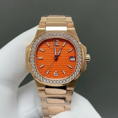 파텍필립 노틸러스 쿼츠 32mm 오렌지 다이얼